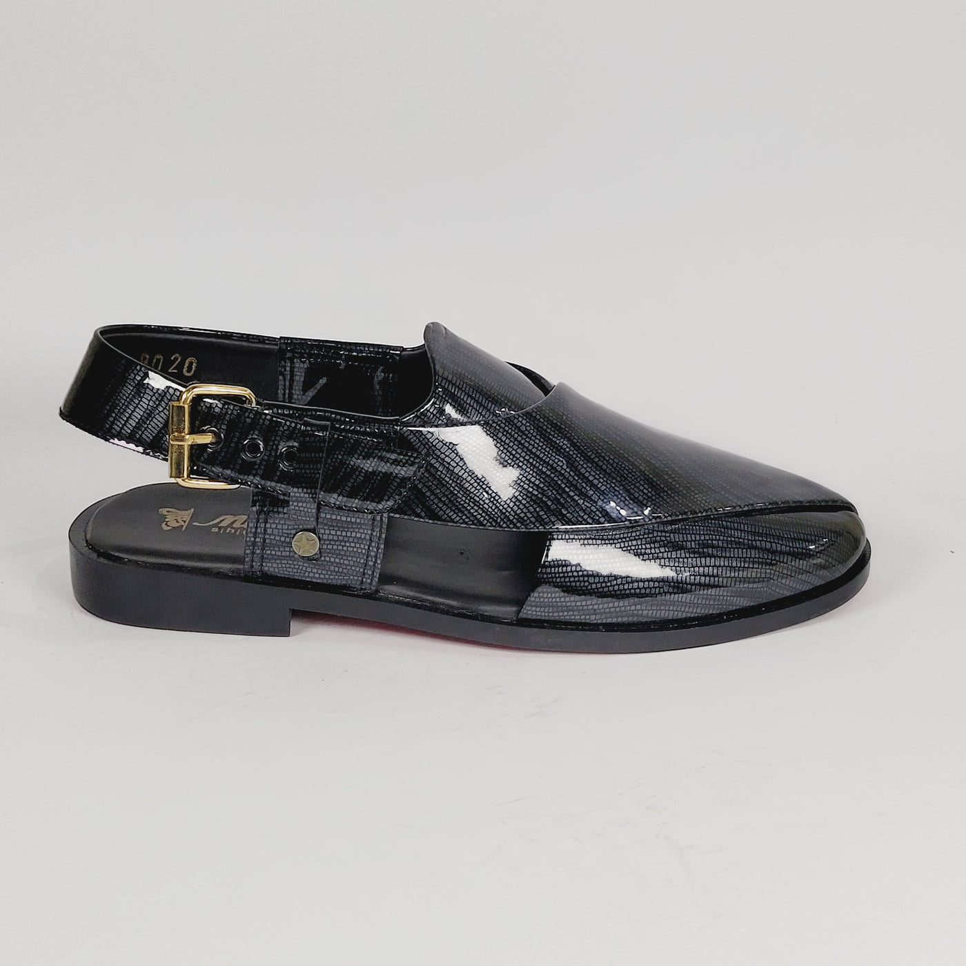 Peshwari Patent Sandals \42006