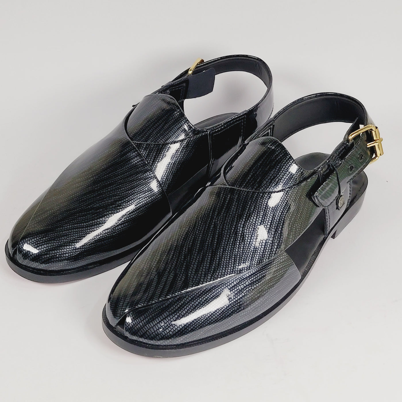 Peshwari Patent Sandals \42006