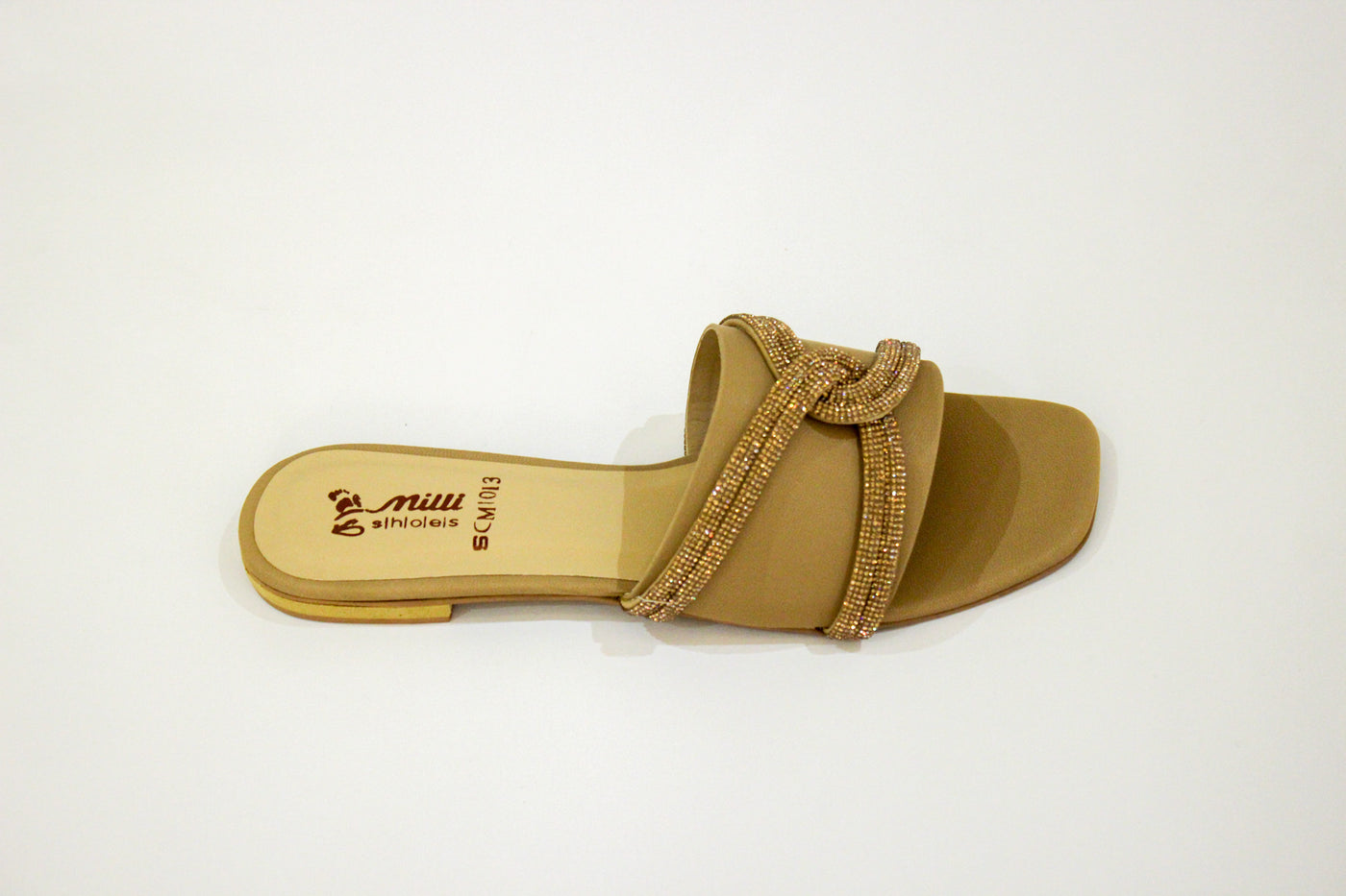 Beige fancy Slipper-635
