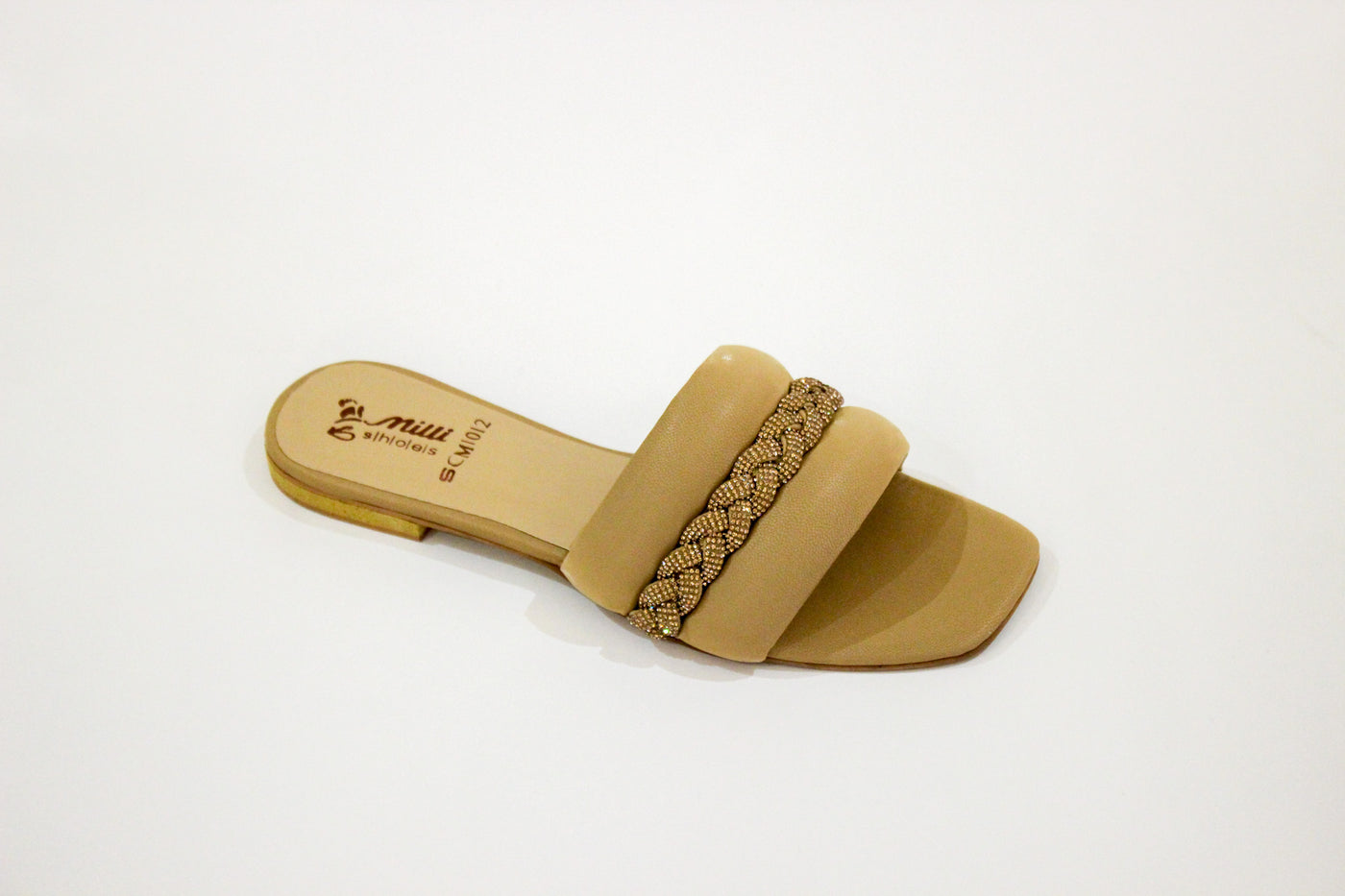 Beige fancy Slipper-634