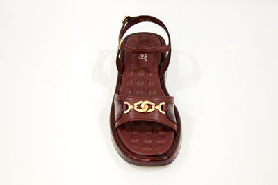 Maroon Medicated Sandal-12112