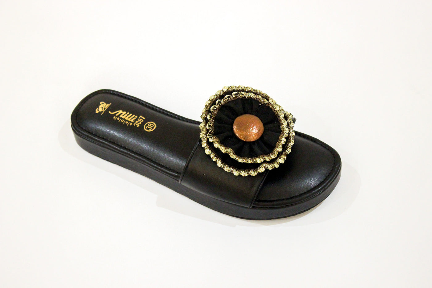 Black Gola Sole slipper-674