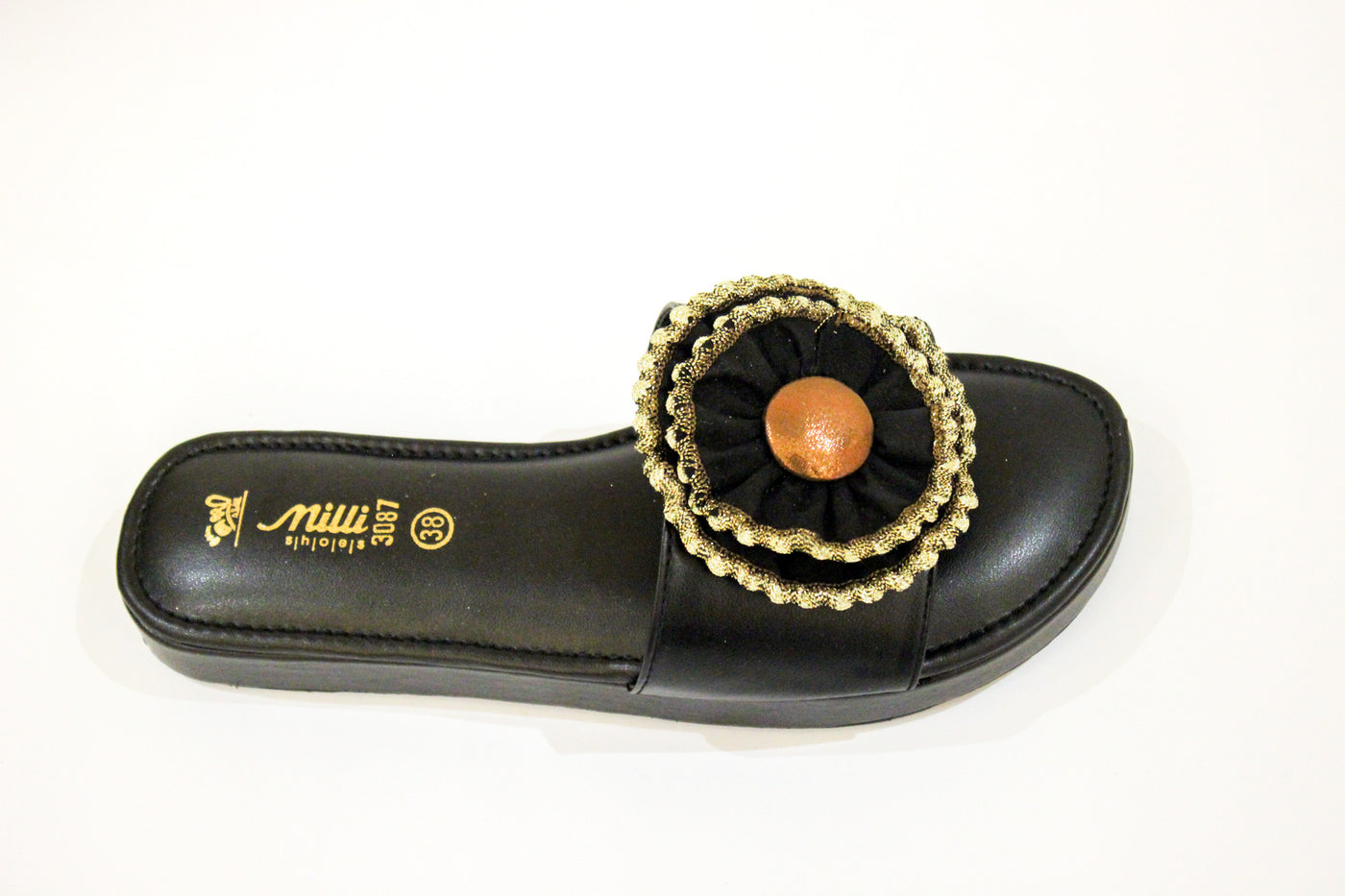 Black Gola Sole slipper-674