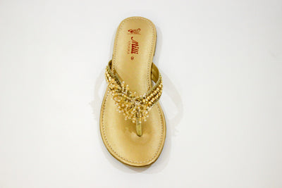 Golden Fancy Flat Slipper-4529