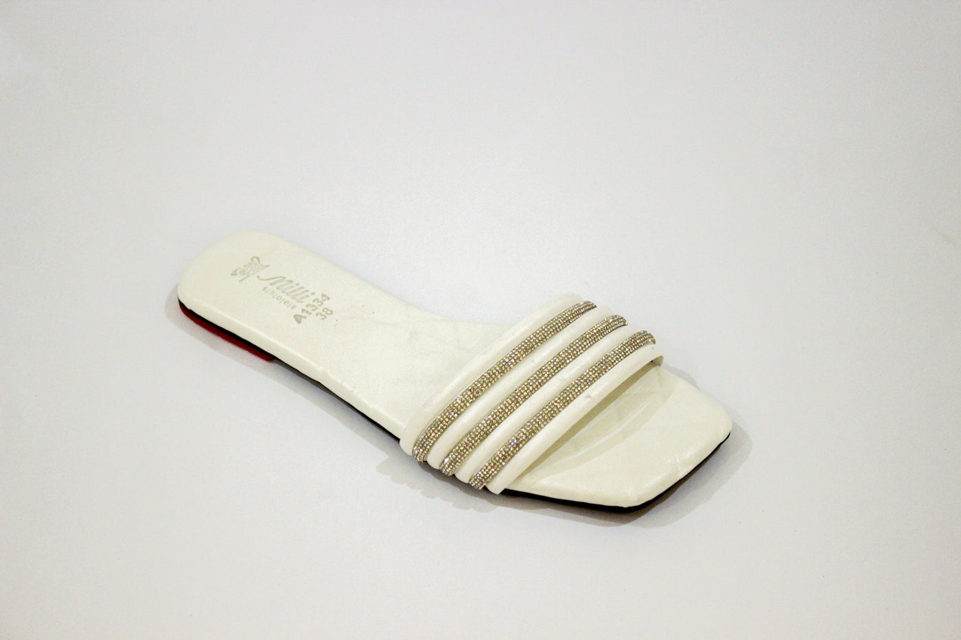 White Flat slipper-343