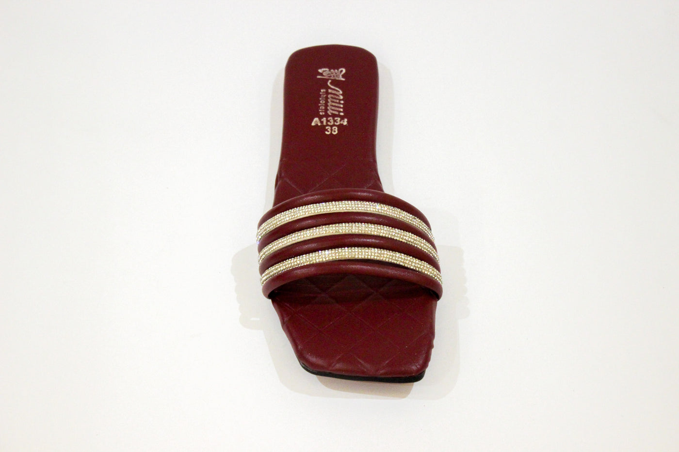 Maroon Flat slipper-343