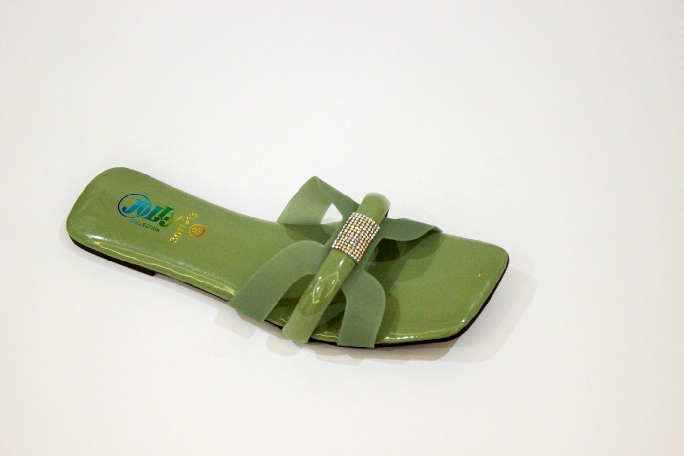 Green Flat Slipper-322