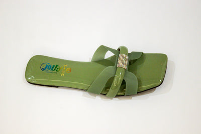 Green Flat Slipper-322