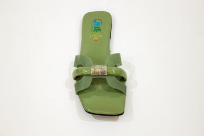 Green Flat Slipper-322