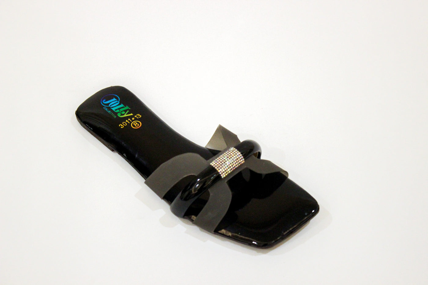 Black Flat Slipper-322