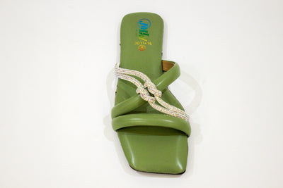 Green Flat Slipper-321