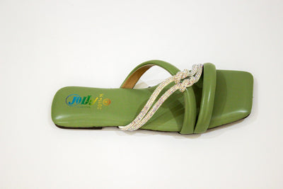 Green Flat Slipper-321