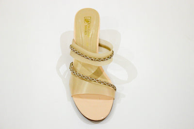 Pink Fancy Block Heel Slipper-337