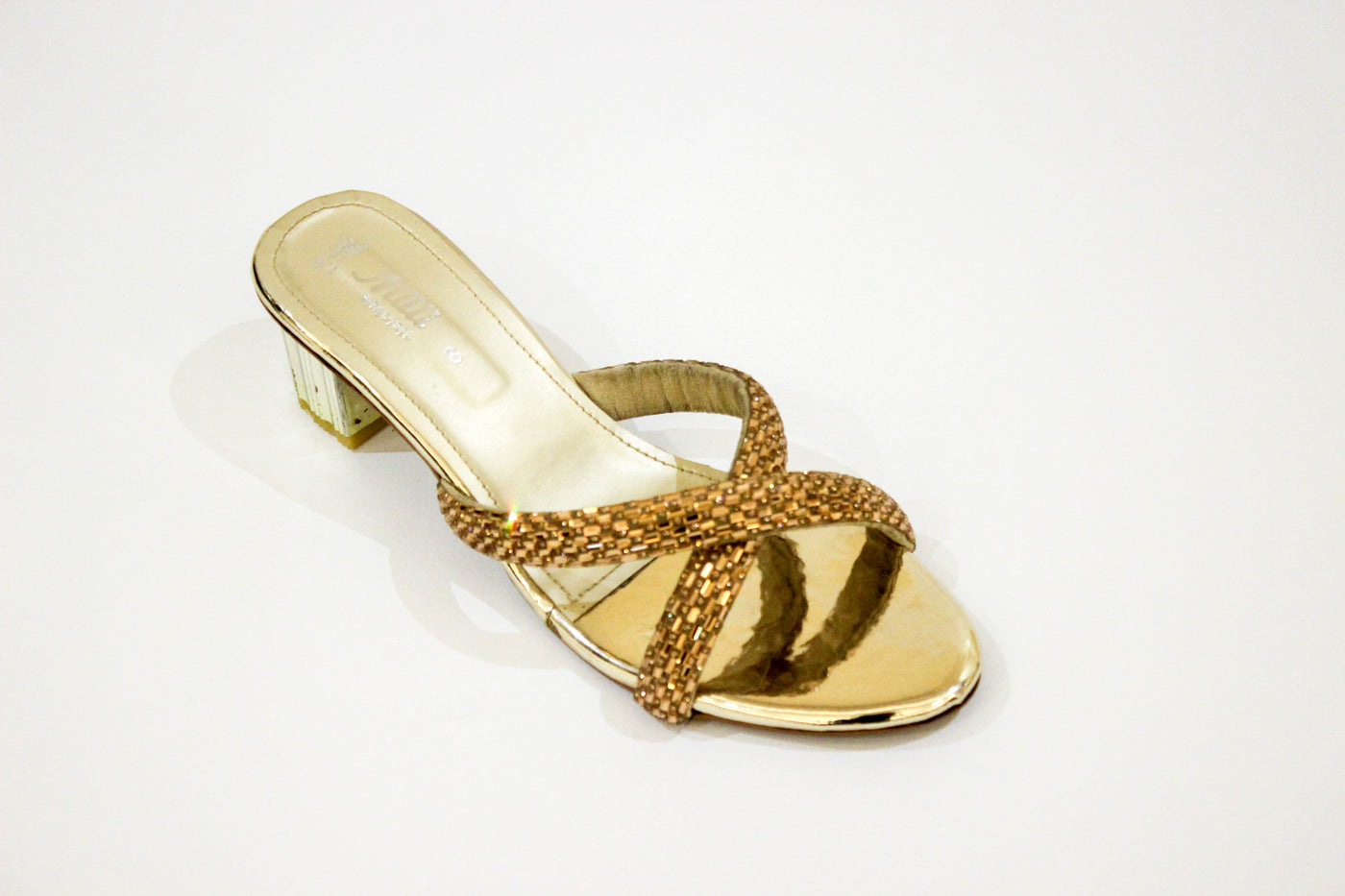 Golden Fancy Heel Slipper-581