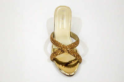 Golden Fancy Heel Slipper-581