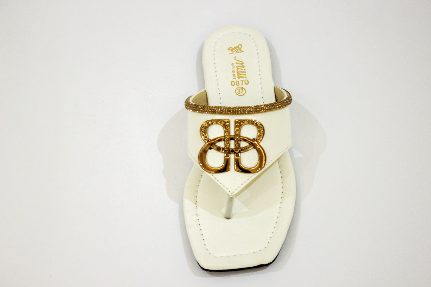 White Flat Kholapuri-4538