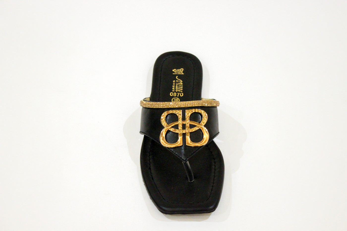 Black Flat Kholapuri-4538