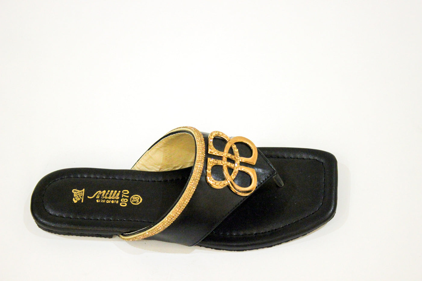Black Flat Kholapuri-4538