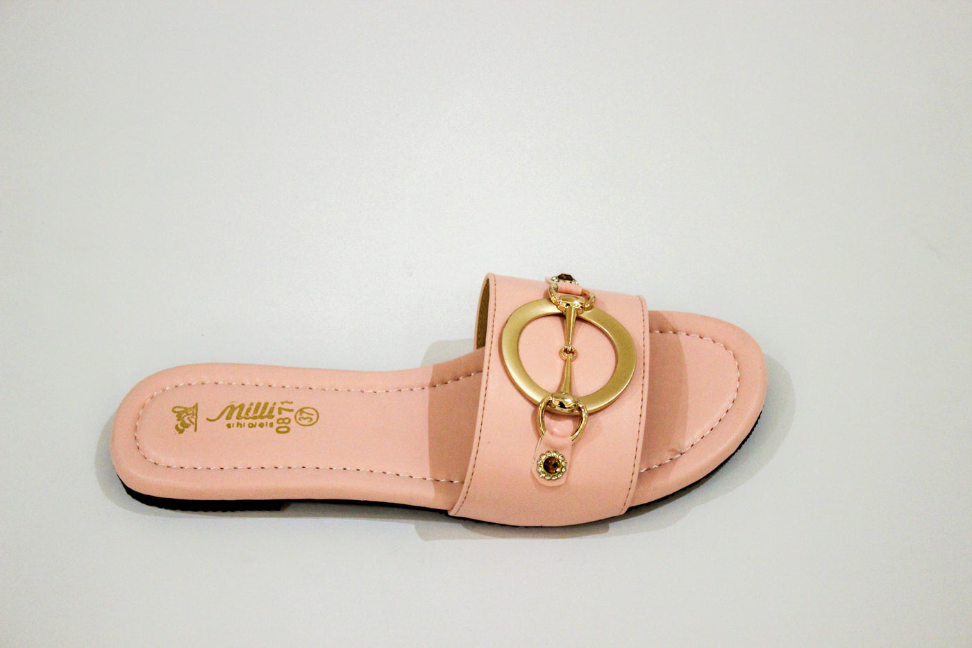 Pink flat slipper-309
