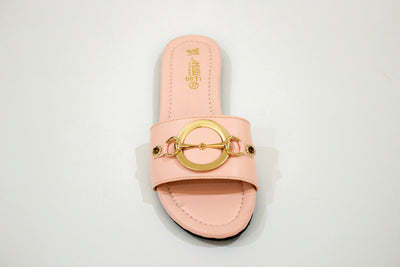 Pink flat slipper-309