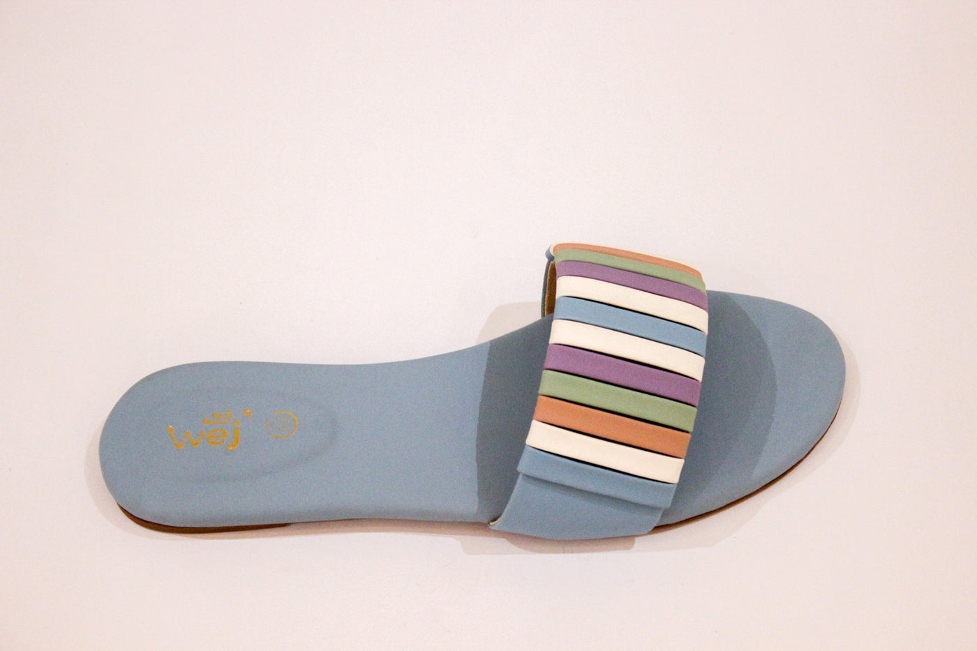 Sky Blue Multy Slipper-12118