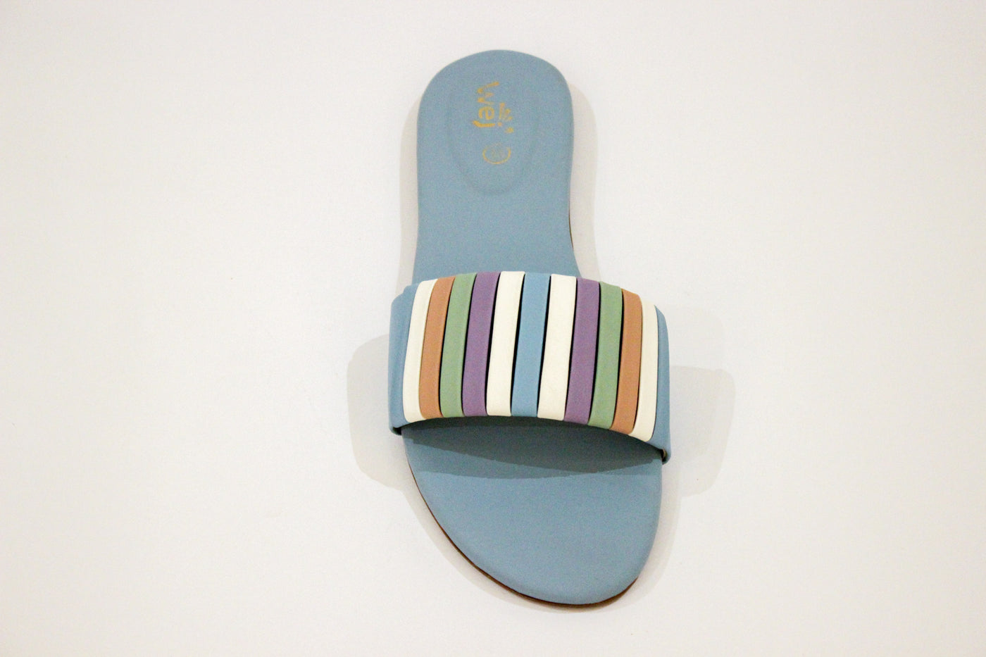 Sky Blue Multy Slipper-12118