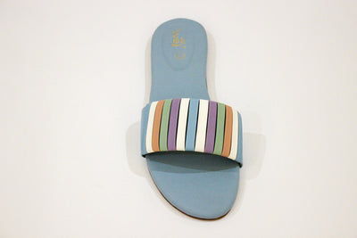 Sky Blue Multy Slipper-12118
